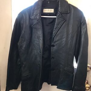 Leather coat by Jones of Nee York size small